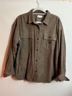 Roark Amberley Shirt Jacket in Cafe Brown Large